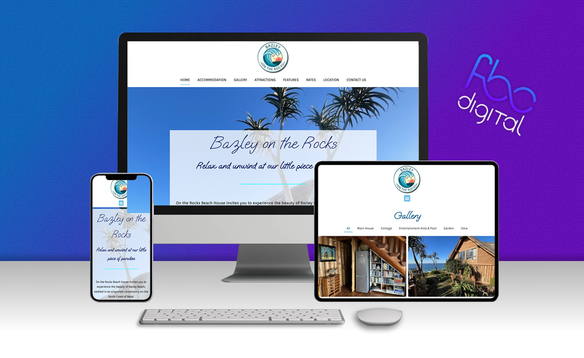 Bazley on the Rocks — Web Design by FBC Digital Durban